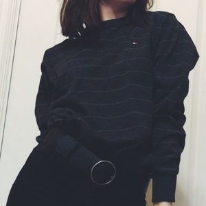 Dark gray striped Tommy Hilfiger sweater 👑♥️